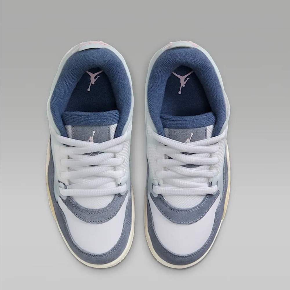 Kids' Jordan Sneakers - White and Blue
